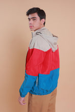 Load image into Gallery viewer, Tri-Color Zip-Front Windbreaker Jacket