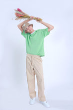 Load image into Gallery viewer, Knitted Basic Crochet Polo Shirt in Pistachio