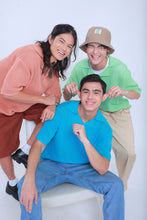 Load image into Gallery viewer, Knitted Basic Crochet Polo Shirt in Electric Blue