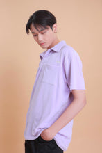 Load image into Gallery viewer, Milk Towel Terry Polo in Lavender
