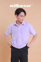 Load image into Gallery viewer, Milk Towel Terry Polo in Lavender