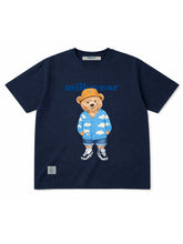 Load image into Gallery viewer, Bear Tee in Navy Blue
