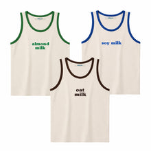 Load image into Gallery viewer, Milk Graphic Ringer Tank Top – Almond, Soy, Oat