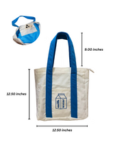 Load image into Gallery viewer, Canvas Tote Bag - Milk Carton