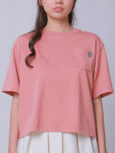 Load image into Gallery viewer, Basic Cropped Tee with Chest Pocket