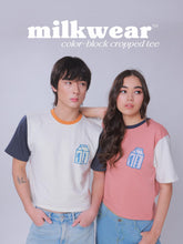 Load image into Gallery viewer, Cropped Color Block Tee