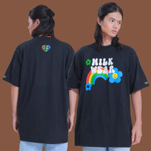 Load image into Gallery viewer, Milkwear x Red Whistle Year 2 - Oversized Pride Tee in Black
