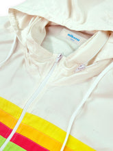 Load image into Gallery viewer, Rainbow Windbreaker Jacket in Off-White