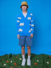 Load image into Gallery viewer, Cloud Button-Front Printed Cardigan