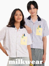 Load image into Gallery viewer, SHIRT - CROPPED CHECKER POLO - DESK BUDDY