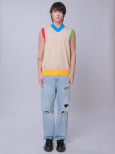 Load image into Gallery viewer, Knitted Color Block Vest