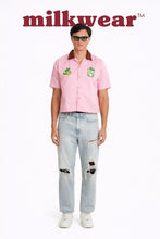 Load image into Gallery viewer, Happy Hour Club Mojito Cropped Polo – with Embroidery & Contrast Collar