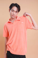 Load image into Gallery viewer, Milk Towel Terry Polo in Orange