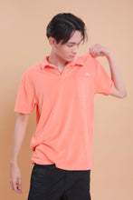 Load image into Gallery viewer, Milk Towel Terry Polo in Orange
