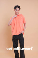Load image into Gallery viewer, Milk Towel Terry Polo in Orange