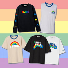 Load image into Gallery viewer, Milkwear x Red Whistle Year 2 - Oversized Pride Tee in Black