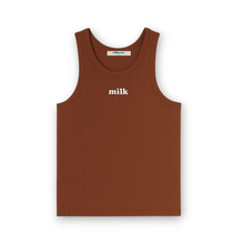 Load image into Gallery viewer, Milk Ribbed Tank Top in Black, Off-White, Brown, Green & Blue