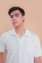 Load image into Gallery viewer, Milk Towel Terry Polo in Cream
