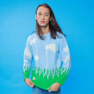 Cloud Printed Sweater