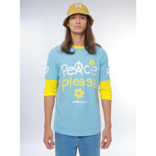 Load image into Gallery viewer, Peace Please Tee in Light Blue