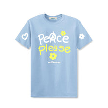 Load image into Gallery viewer, Peace Please Tee in Light Blue