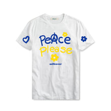 Load image into Gallery viewer, Peace Please Tee in White