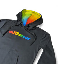 Load image into Gallery viewer, Pullover Jacket with Rainbow Print & Hood