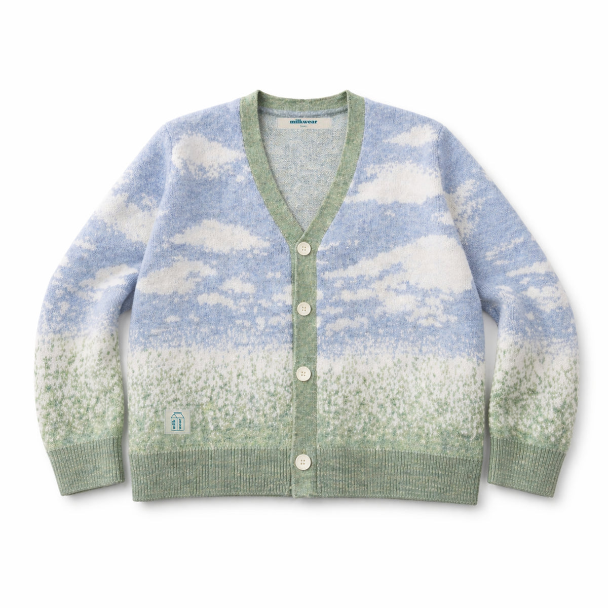 Cloud Mohair Cropped Cardigan