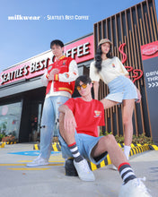 Load image into Gallery viewer, MILKWEAR x Seattle&#39;s Best Coffee Varsity Jacket in Red
