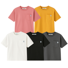 Load image into Gallery viewer, Basic Cropped Tee with Chest Pocket
