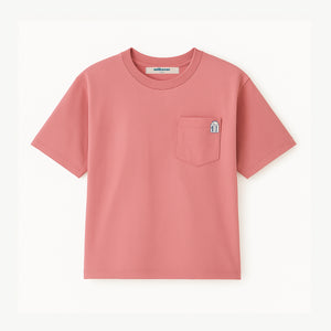 Basic Cropped Tee with Chest Pocket