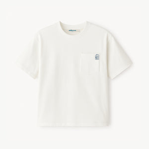 Basic Cropped Tee with Chest Pocket