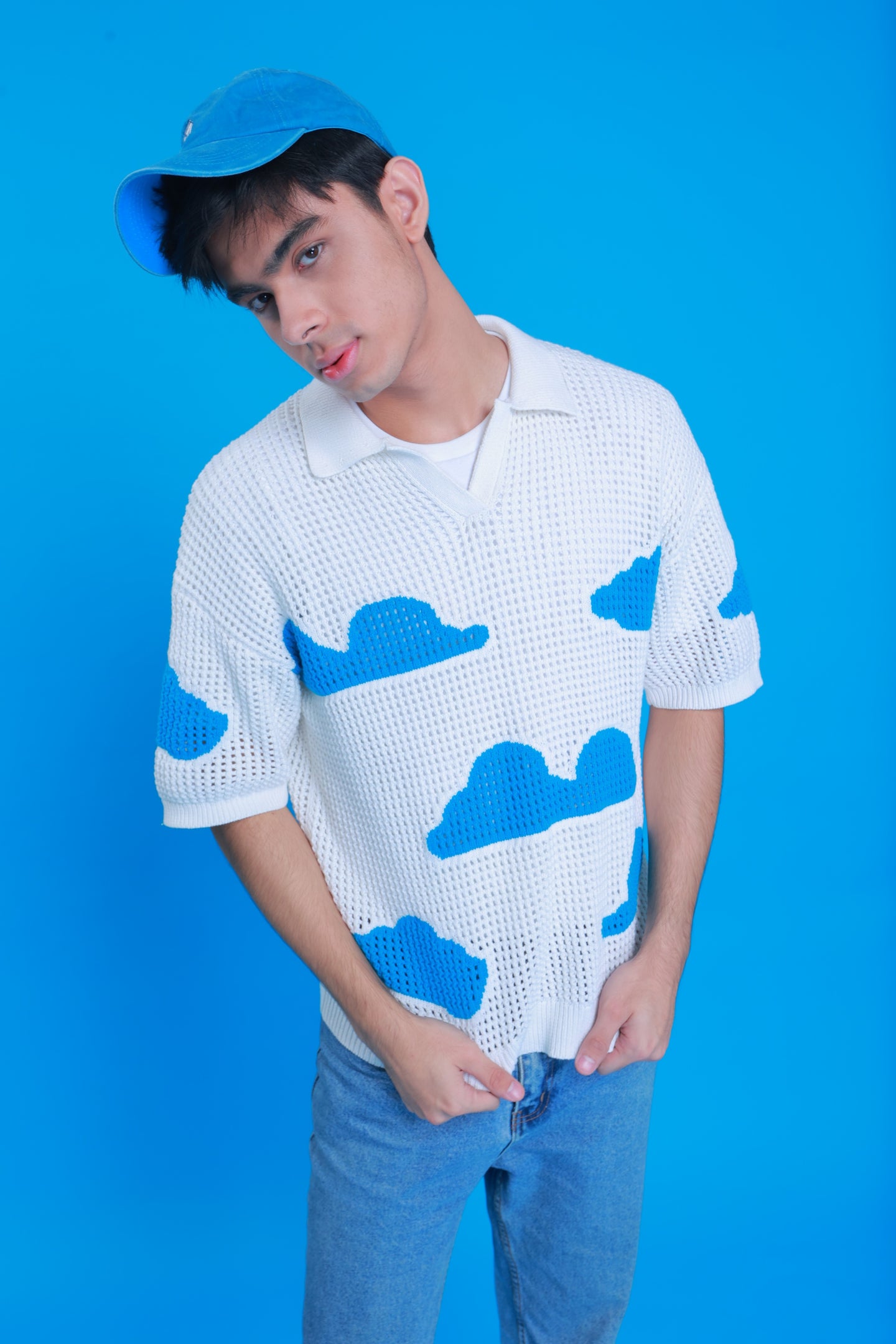 Cloud Knitted Crochet Polo