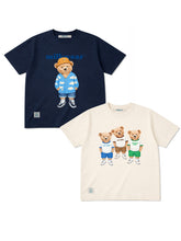 Load image into Gallery viewer, Bear Tee in Navy Blue
