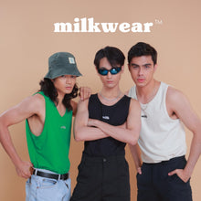 Load image into Gallery viewer, Milk Ribbed Tank Top in Black, Off-White, Green &amp; Blue
