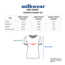 Load image into Gallery viewer, Ringer Tee With Logo Chest Print | For Women

