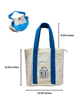 Load image into Gallery viewer, Canvas Tote Bag - Milk Carton
