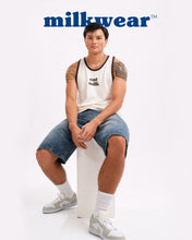 Load image into Gallery viewer, Milk Graphic Ringer Tank Top – Almond, Soy, Oat
