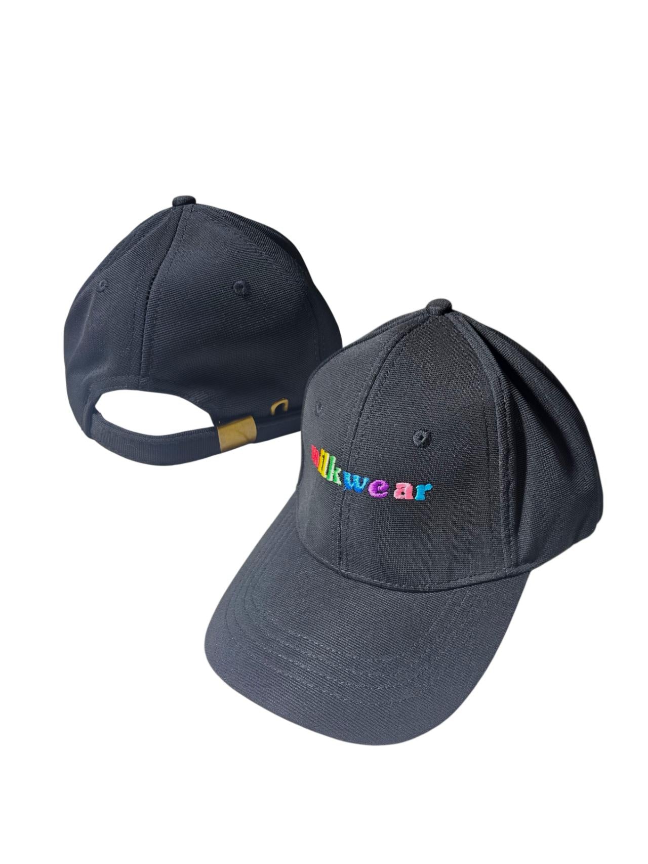 Cap in Black w/ Rainbow Font