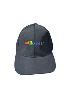 Cap in Black w/ Rainbow Font
