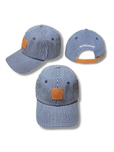 Load image into Gallery viewer, BASEBALL CAP - HICKORY STRIPE DENIM CAP
