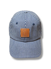 Load image into Gallery viewer, BASEBALL CAP - HICKORY STRIPE DENIM CAP
