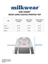 Load image into Gallery viewer, Mesh Long Sleeves Printed Top
