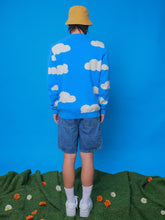 Load image into Gallery viewer, Cloud Button-Front Printed Cardigan
