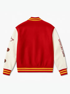 MILKWEAR x Seattle's Best Coffee Varsity Jacket in Red