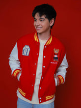 Load image into Gallery viewer, MILKWEAR x Seattle&#39;s Best Coffee Varsity Jacket in Red
