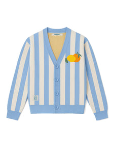 Citrus Club Cropped Length Button-Front Cardigan