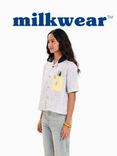 Load image into Gallery viewer, SHIRT - CROPPED CHECKER POLO - DESK BUDDY
