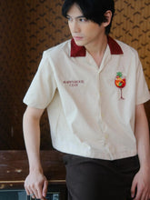 Load image into Gallery viewer, Happy Hour Club Sangria Cropped Polo – with Embroidery &amp; Contrast Collar
