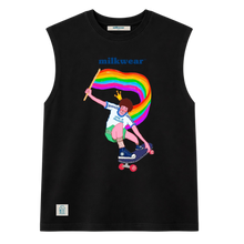 Load image into Gallery viewer, PRIDE | Love Is Freedom Cropped Muscle Tank
